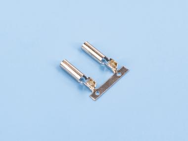 2.75D形母端，黃銅，鍍鎳，橫帶（DM01-01）